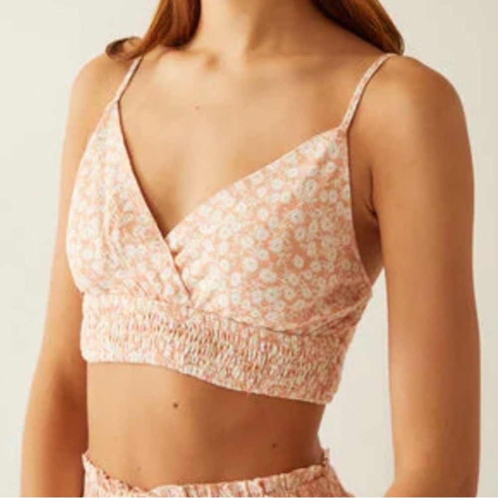 EUC Lost + Wander Floral Crop Top